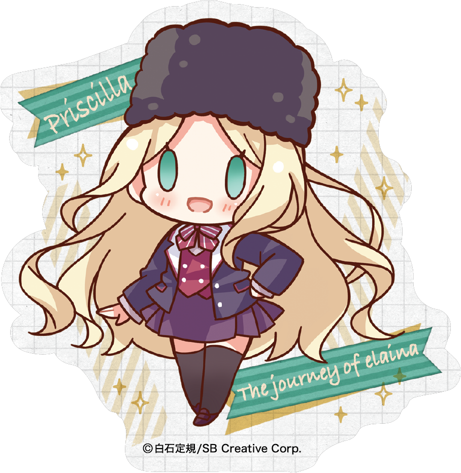 魔女の旅々 学園物語_ダイカットステッカー／プリシラ