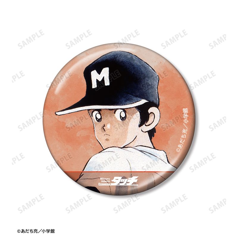 あだち充作品_上杉達也 メタリック缶バッジ2個セット | あだち充作品