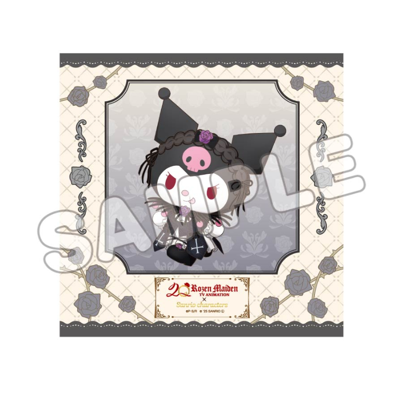 ローゼンメイデン×サンリオキャラクターズ_ハンドタオル 水銀燈×クロミ