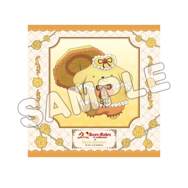 ローゼンメイデン×サンリオキャラクターズ_ハンドタオル 金糸雀×ポムポムプリン