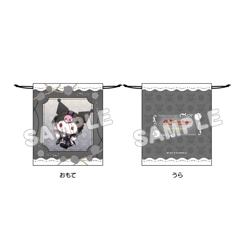 ローゼンメイデン×サンリオキャラクターズ_巾着 水銀燈×クロミ