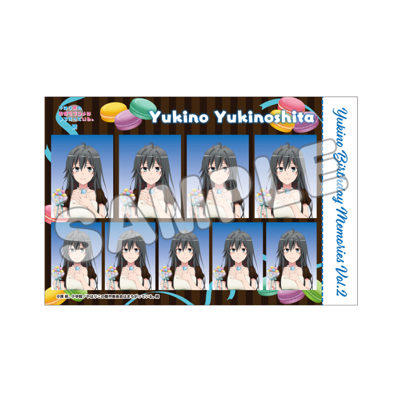 やはり俺の青春ラブコメはまちがっている。続_証明写真風ハーフカットステッカー　雪乃　voL.2