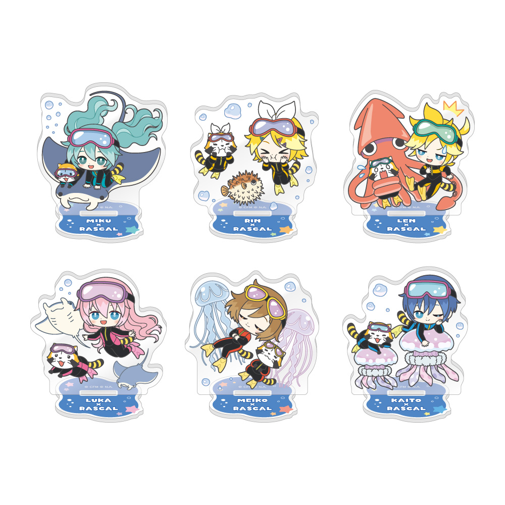 初音ミク×ラスカル 2025_アクリルスタンドコレクション 【コンプリートBOX／6個入り】
