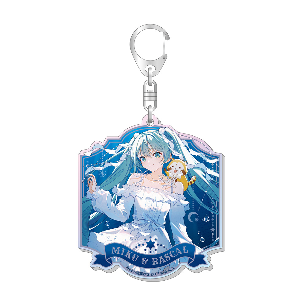 初音ミク×ラスカル 2025_オーロラアクリルキーホルダー / 初音ミク
