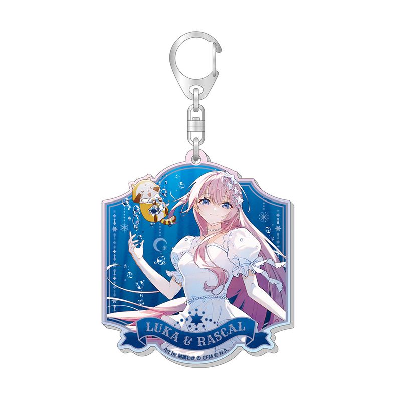 巡音ルカ グラフアート アクリルキーホルダー カバー付き 初音ミク×ラスカル 2025_オーロラアクリルキーホルダー / 巡音ルカ