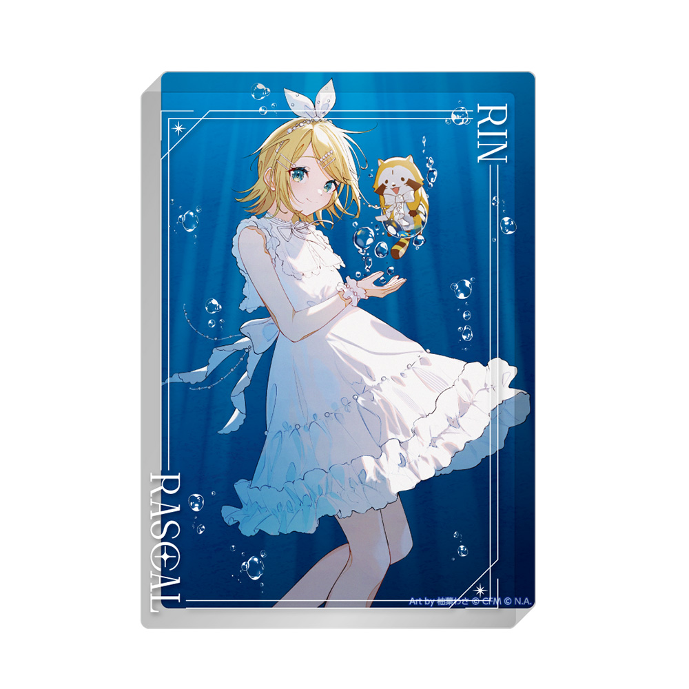 初音ミク×ラスカル 2025_アクリルブロック / 鏡音リン