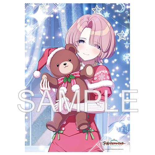 学園アイドルマスター_A3クリアポスター 「Fluorite '24クリスマス 有村 麻央」Ver.	