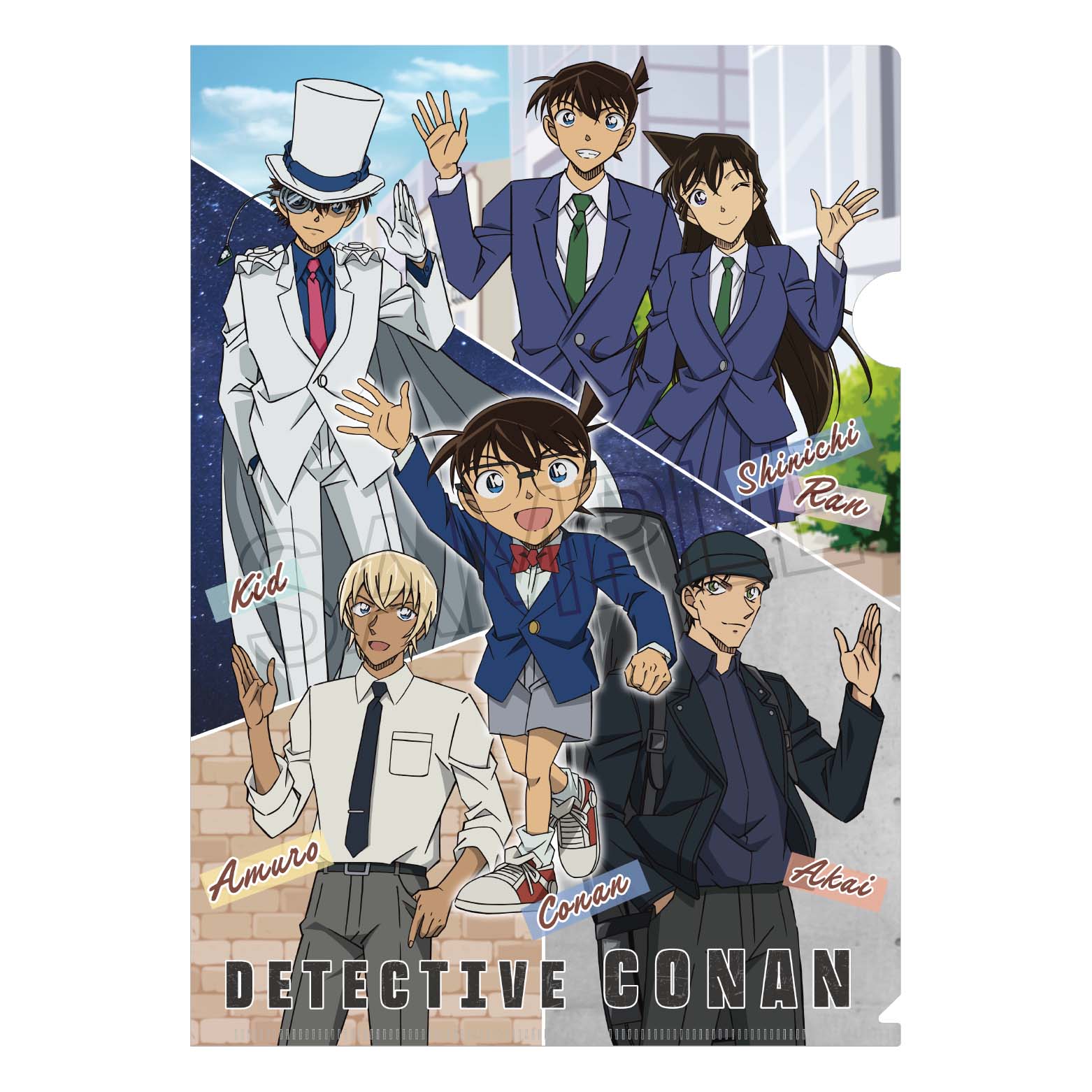 名探偵コナン_ハイファイブ クリアファイル B 集合