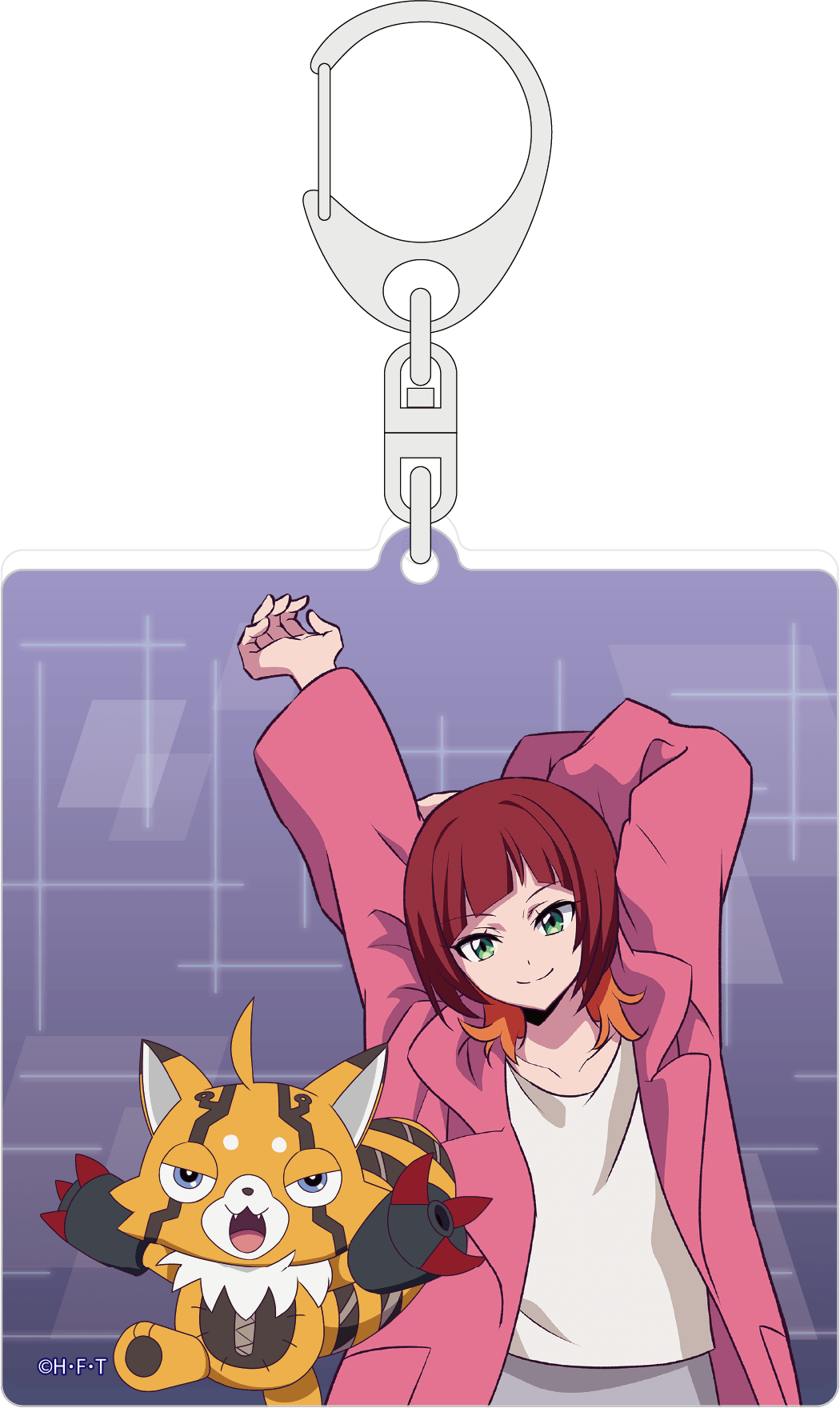 DIGIMON BEATBREAK_ラメアクリルキーホルダー／咲夜レーナ＆プリスティモン