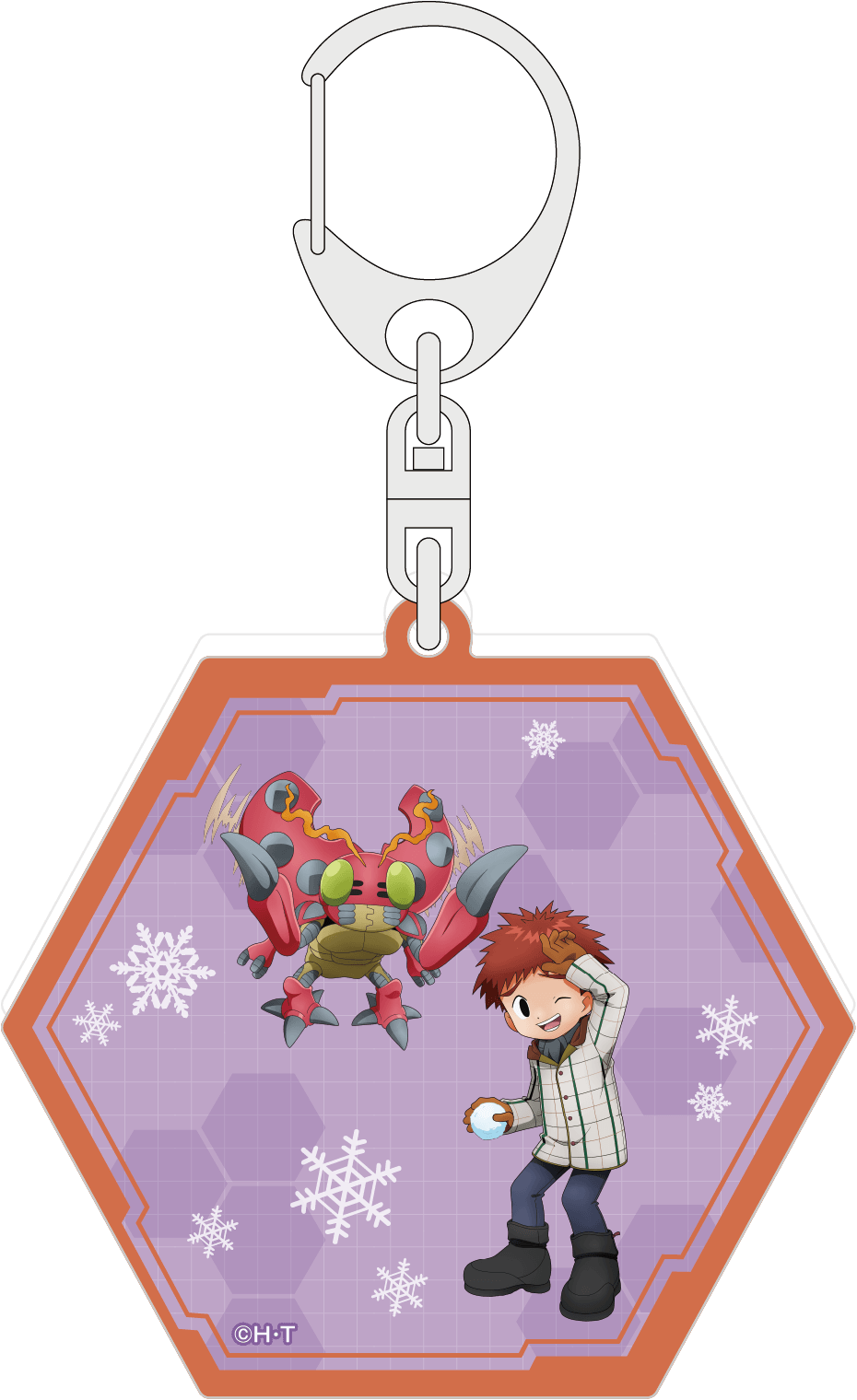 デジモンアドベンチャー_ラメアクリルキーホルダー／泉光子郎＆テントモン