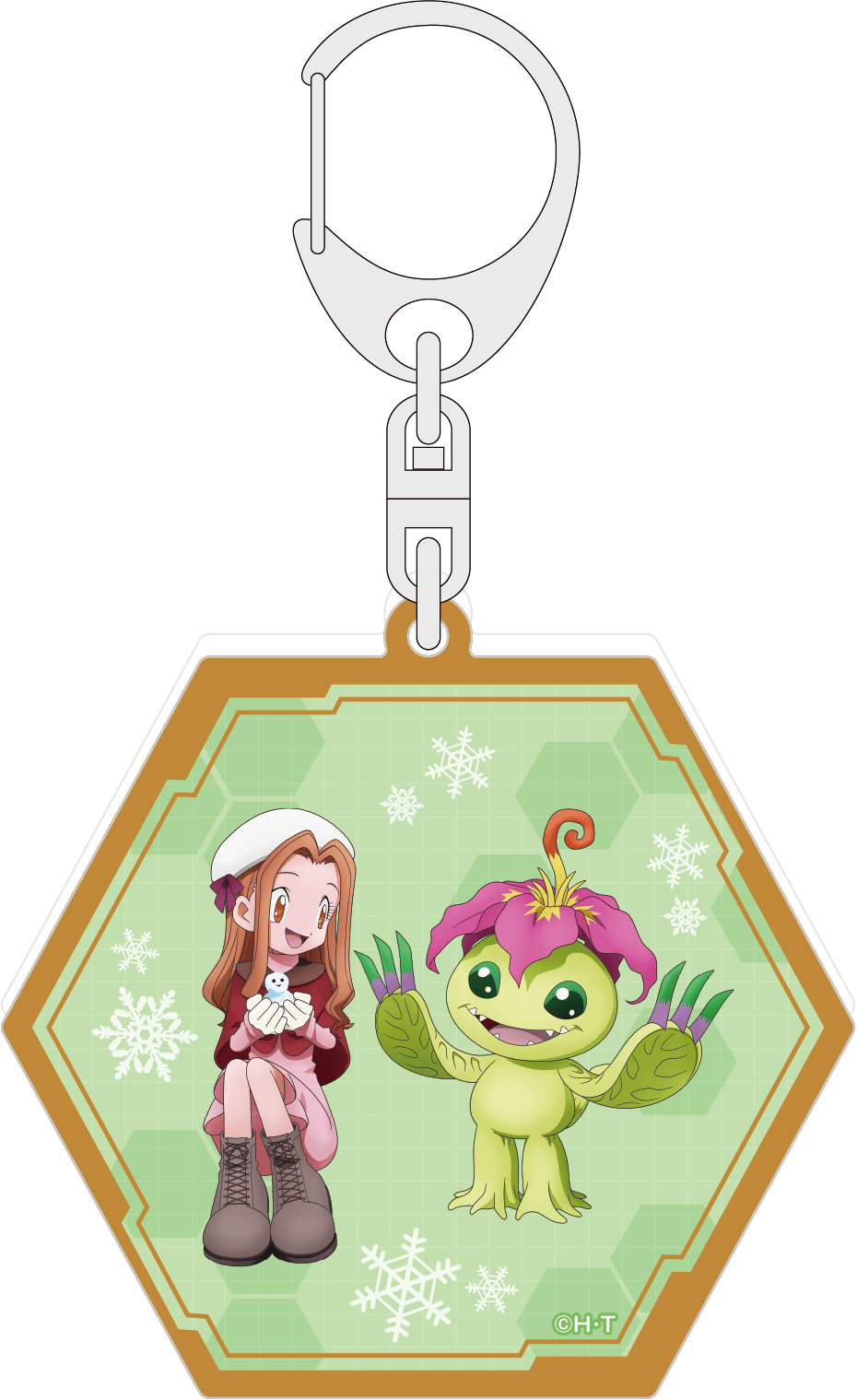 デジモンアドベンチャー_ラメアクリルキーホルダー／太刀川ミミ＆パルモン