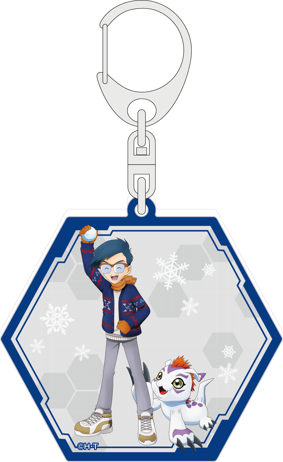 デジモンアドベンチャー_ラメアクリルキーホルダー／城戸丈＆ゴマモン