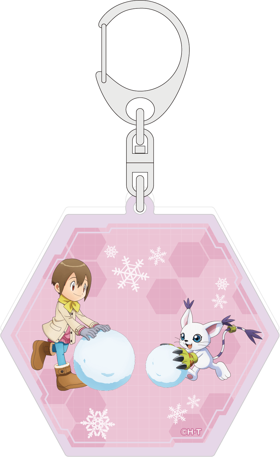 デジモンアドベンチャー_ラメアクリルキーホルダー／八神ヒカリ＆テイルモン