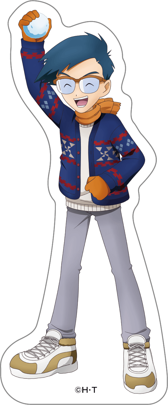 デジモンアドベンチャー_ダイカットステッカー／城戸丈＆ゴマモン