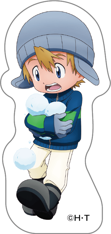 デジモンアドベンチャー_ダイカットステッカー／高石タケル＆パタモン