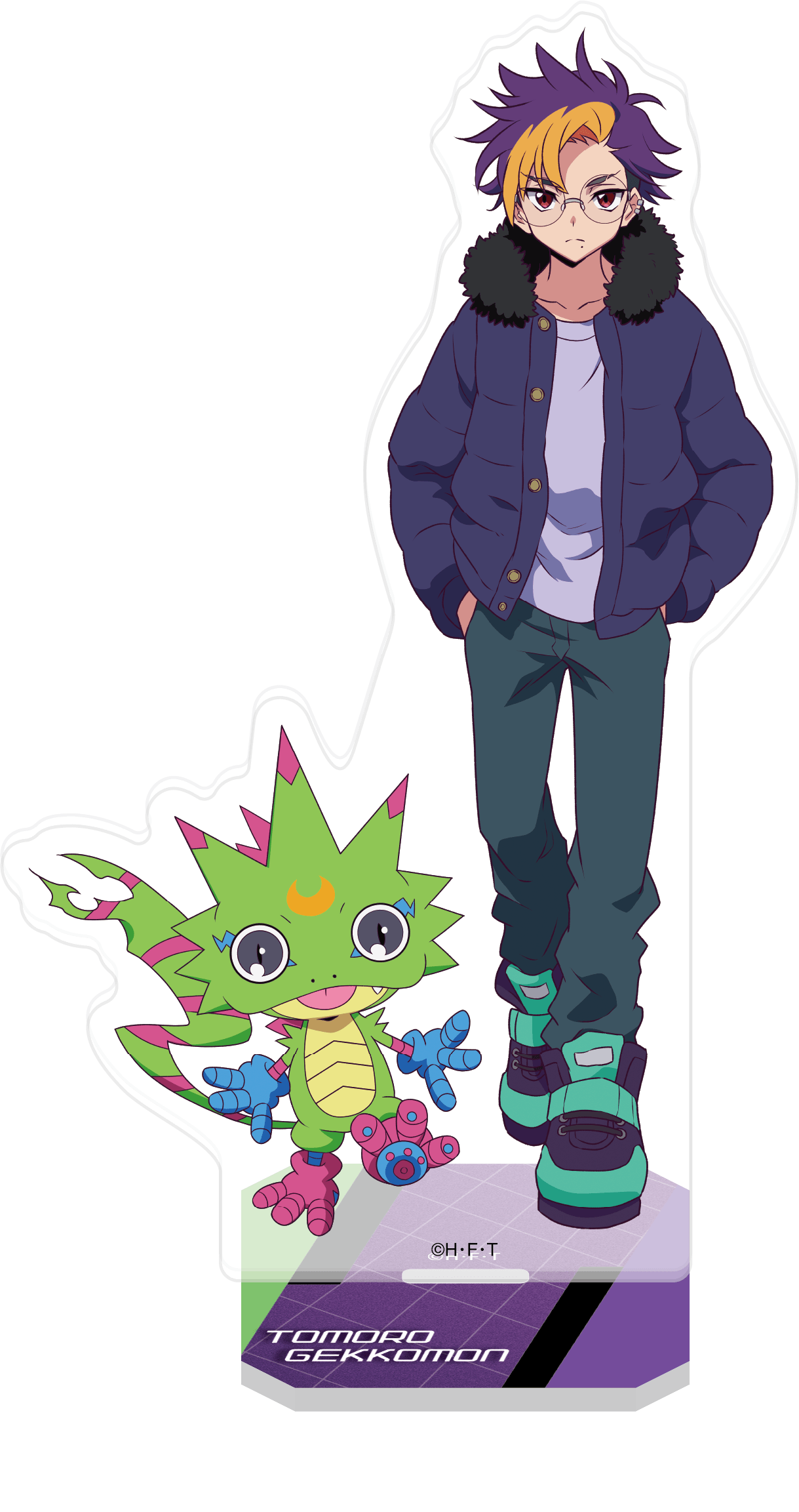 DIGIMON BEATBREAK_アクリルスタンド／天馬トモロウ＆ゲッコーモン