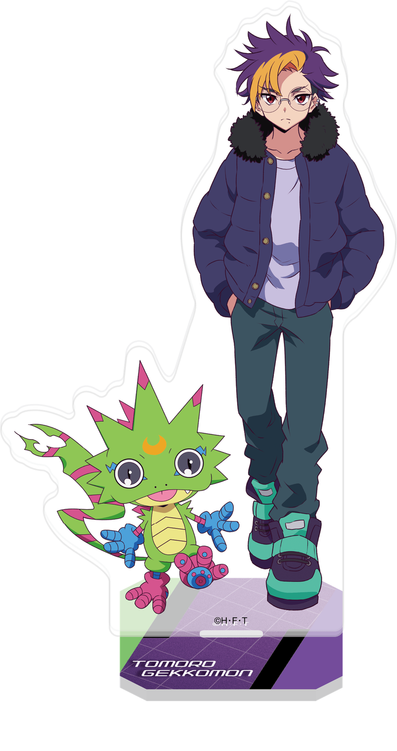 DIGIMON BEATBREAK_アクリルスタンド／天馬トモロウ＆ゲッコーモン