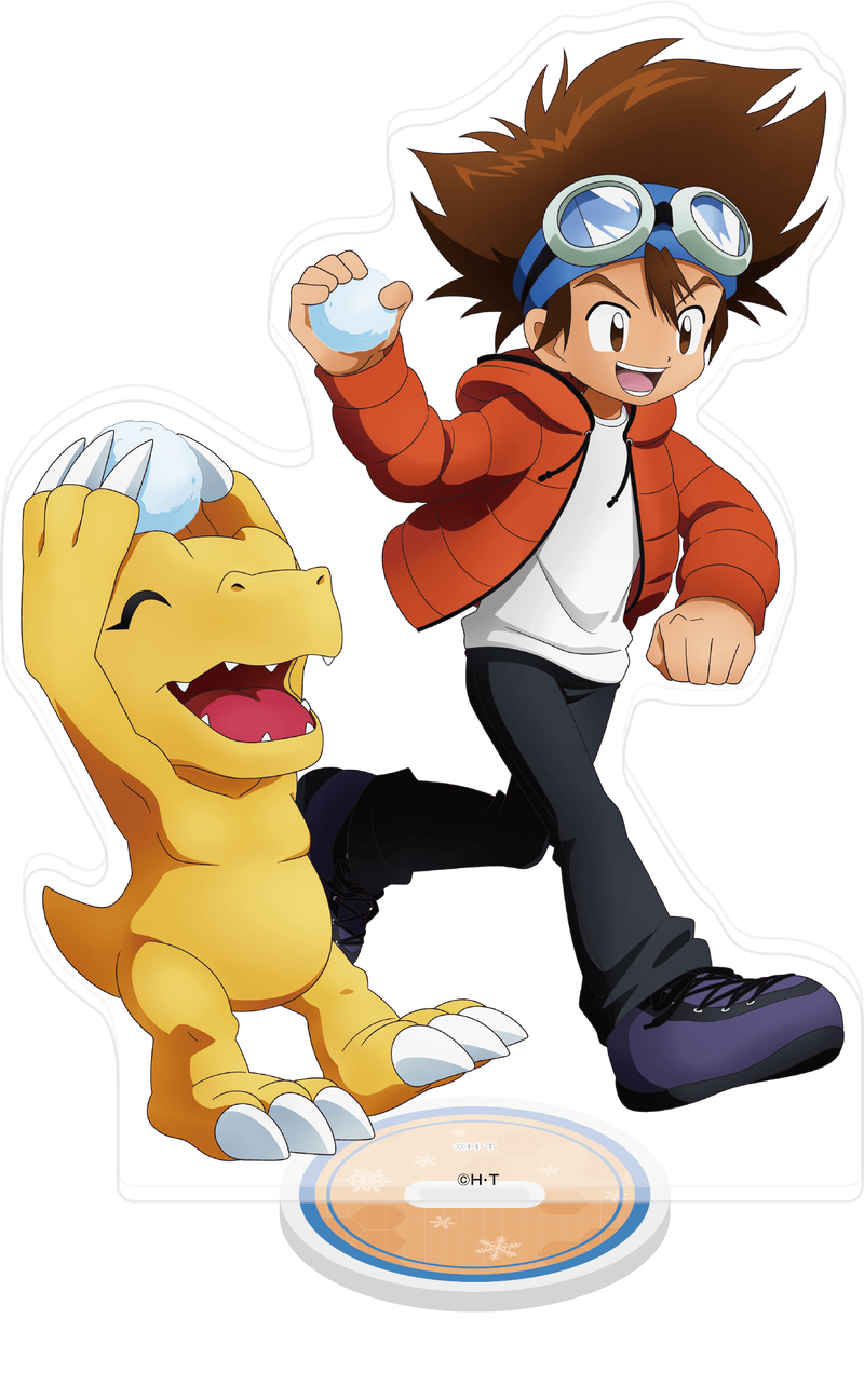 デジモンアドベンチャー_アクリルスタンド／八神太一＆アグモン