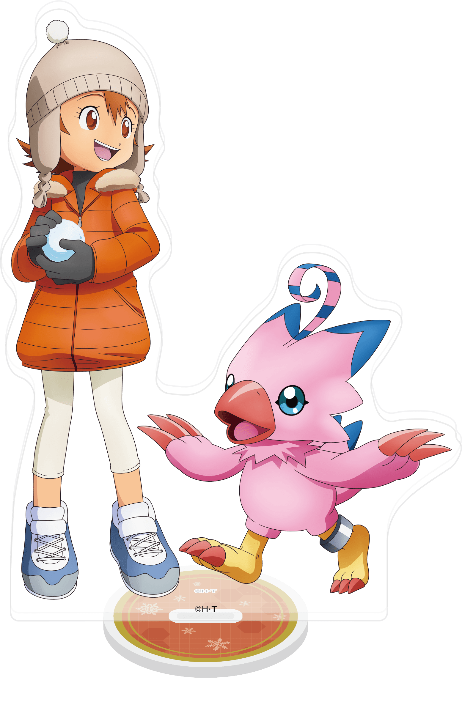 デジモンアドベンチャー_アクリルスタンド／武之内空＆ピヨモン