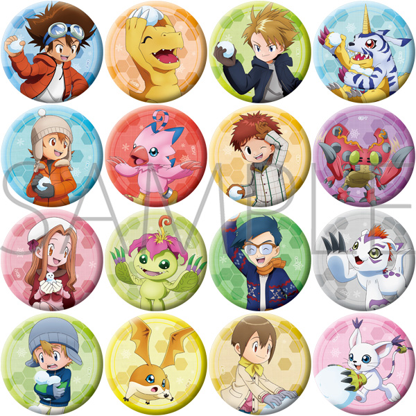 デジモンアドベンチャー_キャラバッジコレクション 【BOX／16個入り