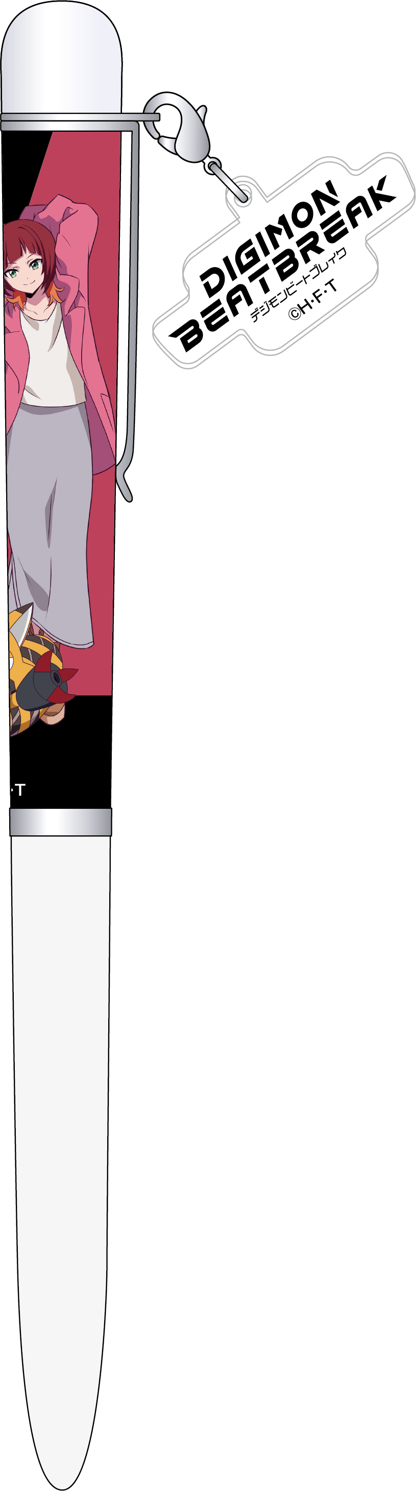 DIGIMON BEATBREAK_チャーム付きボールペン／咲夜レーナ＆プリスティモン