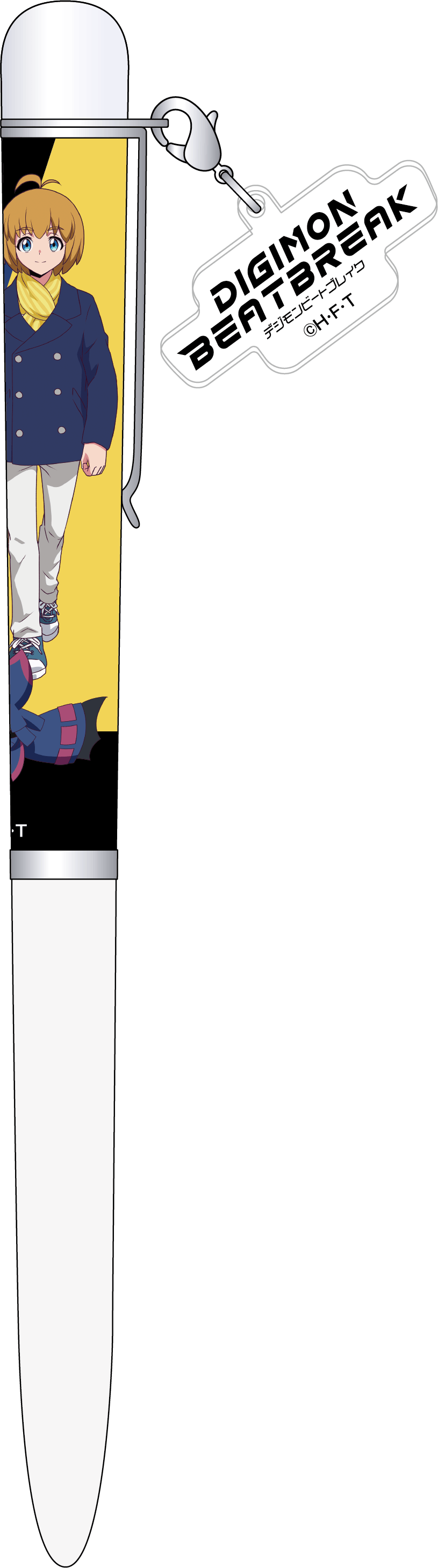 DIGIMON BEATBREAK_チャーム付きボールペン／久遠寺マコト＆キロプモン