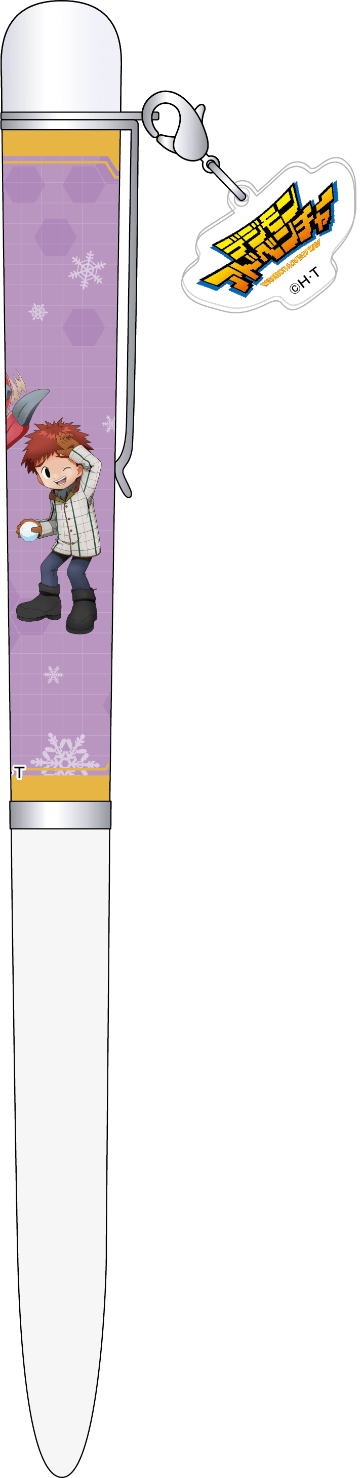 デジモンアドベンチャー_チャーム付きボールペン／泉光子郎＆テントモン