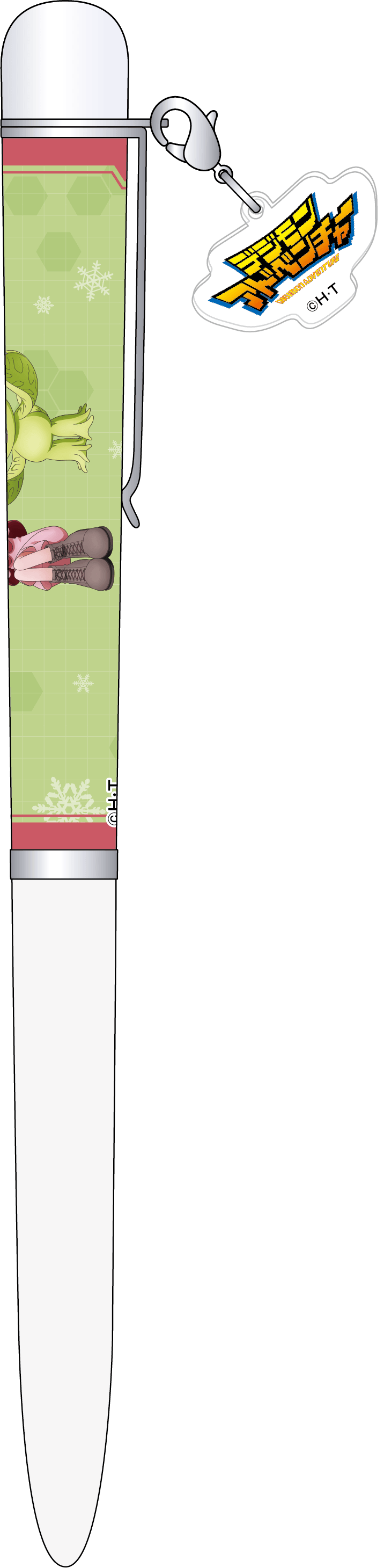 デジモンアドベンチャー_チャーム付きボールペン／太刀川ミミ＆パルモン