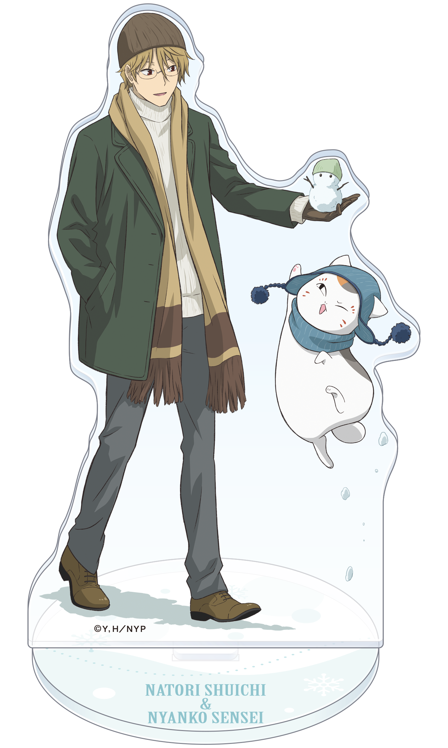 夏目友人帳_アクリルスタンド／名取周一&ニャンコ先生　あったかコーデVer.