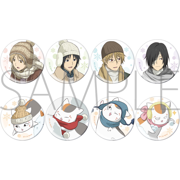 夏目友人帳_キャラバッジコレクション／あったかコーデVer.　【BOX／8個入り】