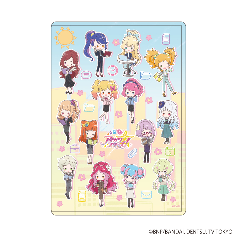 アイカツスターズ！_キャラクリアケース06/オフィスガールver. 集合デザイン(グラフアートイラスト)