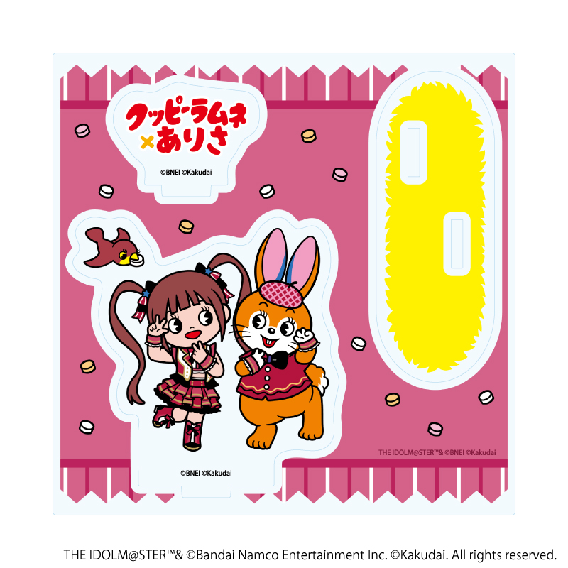 アイドルマスター ミリオンライブ！×クッピーラムネ_アクリルスタンドプレート01/松田 亜利沙×クッピー(デフォルメイラスト)