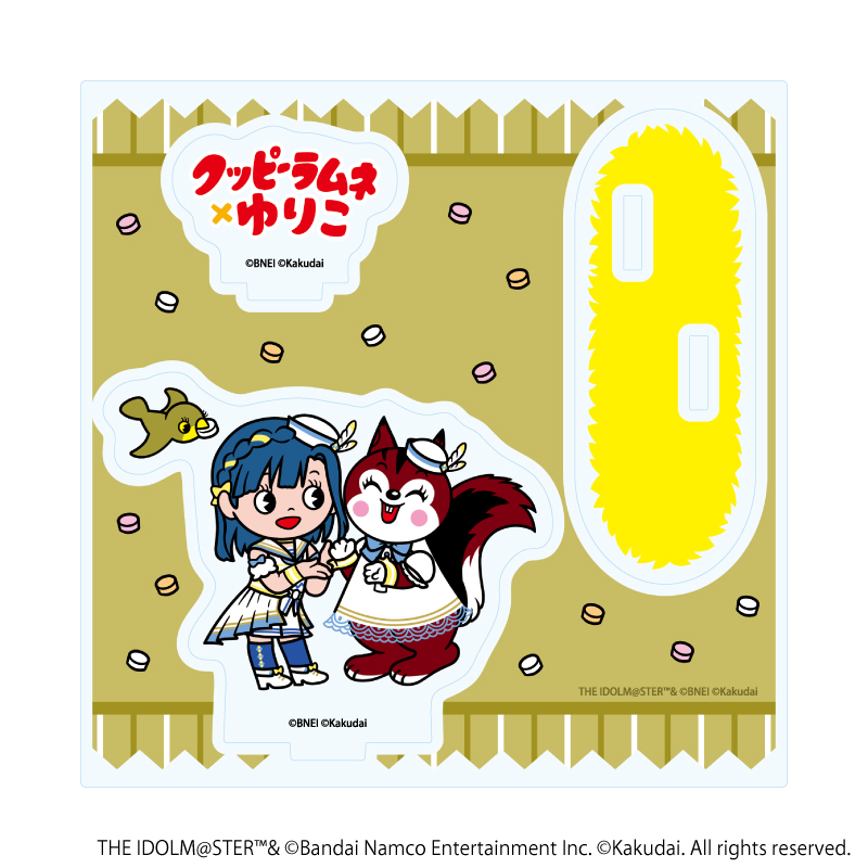アイドルマスター ミリオンライブ！×クッピーラムネ_アクリルスタンドプレート02/七尾 百合子×ラム(デフォルメイラスト)