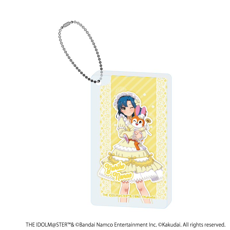 アイドルマスター ミリオンライブ！×クッピーラムネ_アクリルブロックキーホルダー02/七尾 百合子×クッピー(描き下ろしイラスト)