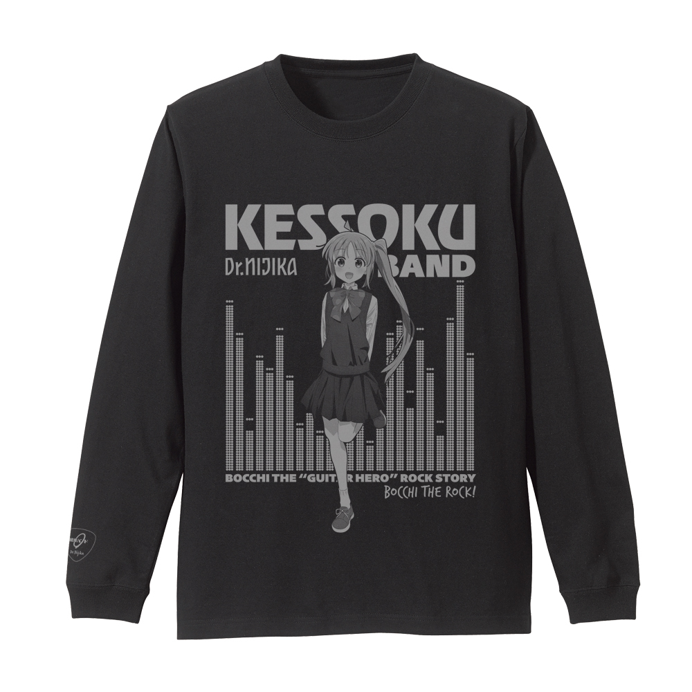 ぼっち・ざ・ろっく!_S_伊地知虹夏 袖リブロングスリーブTシャツ/BLACK
