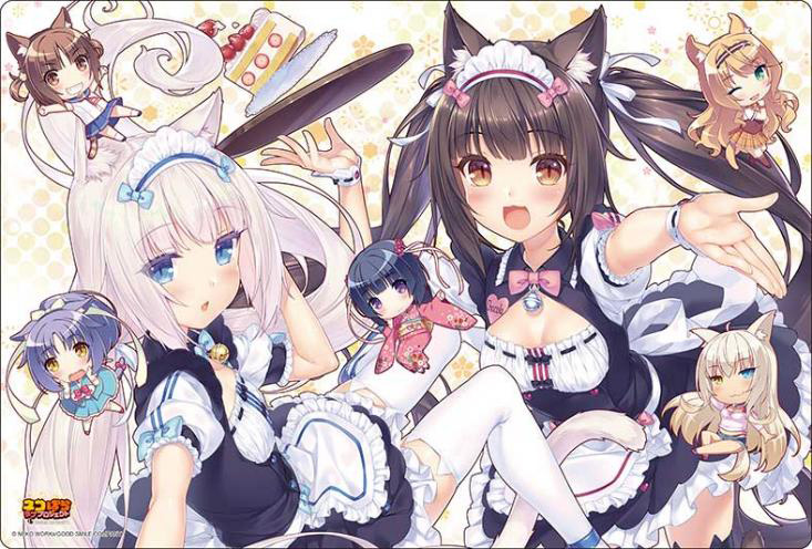 ネコぱら ラブプロジェクト_ブシロード ラバーマットコレクション V2 Vol.1963 ショコラ&バニラ A