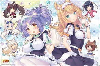 ネコぱら_B2タペストリー（フレーズ＆時雨／水着）Wスエード | 公式