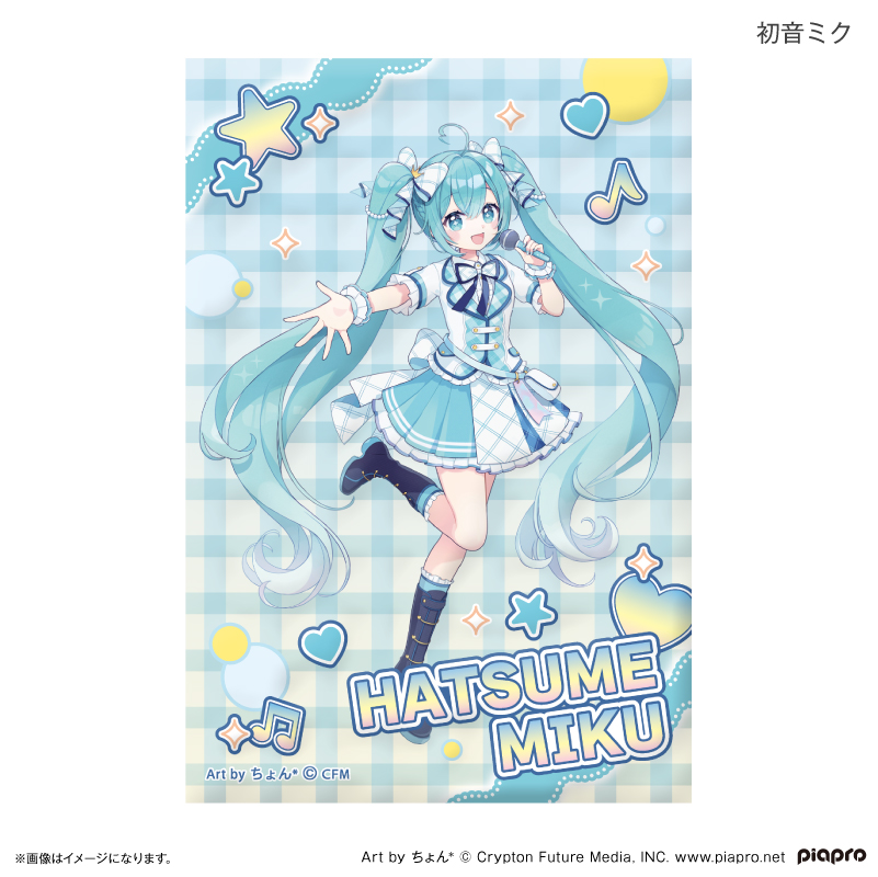 初音ミクシリーズ_ピアプロキャラクターズ 平成アイドル ミニアートスタンド 初音ミク
