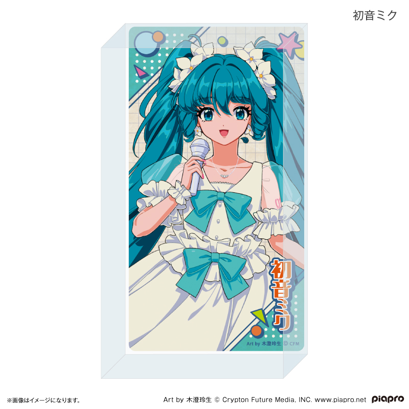 初音ミクシリーズ_ピアプロキャラクターズ 昭和アイドル アクリルブロック 初音ミク