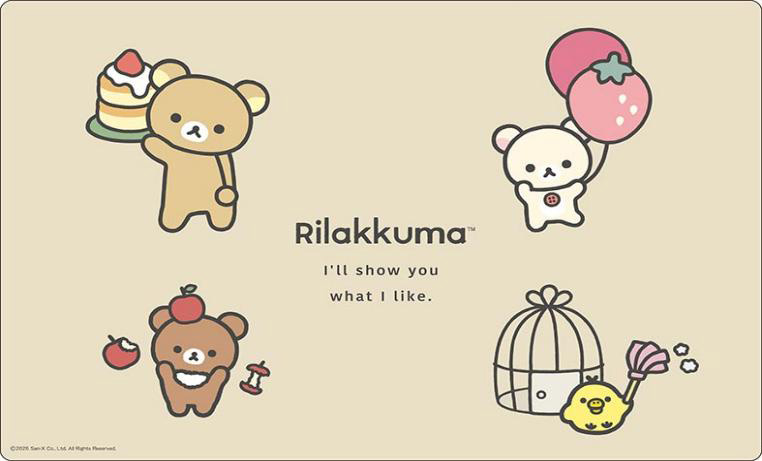 リラックマ_ブシロード ラバーマットコレクション V2 Vol.1972  BASIC RILAKKUMA Favorite Things Part.2