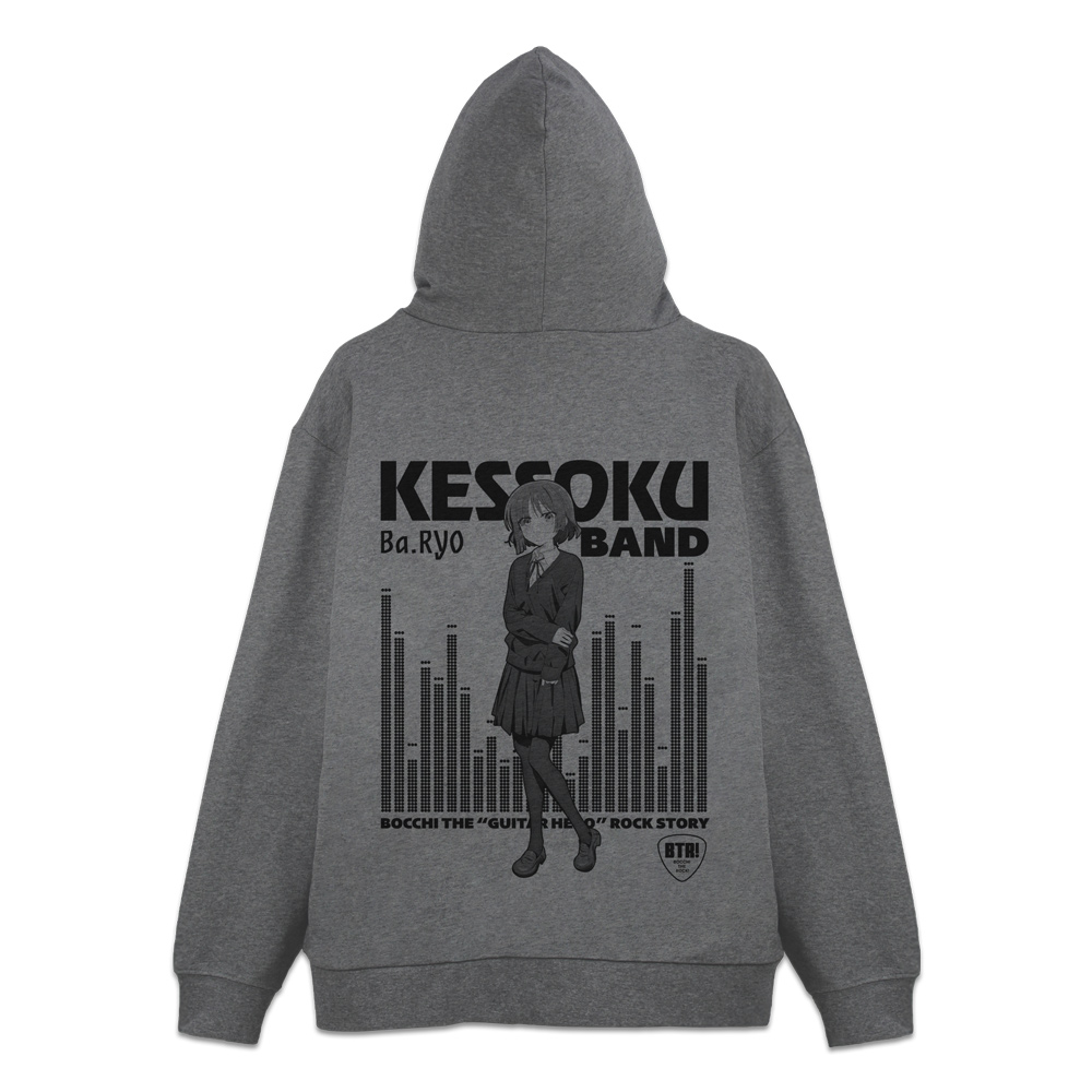 ぼっち・ざ・ろっく!_Lサイズ_山田リョウ ジップパーカー/MIX GRAY