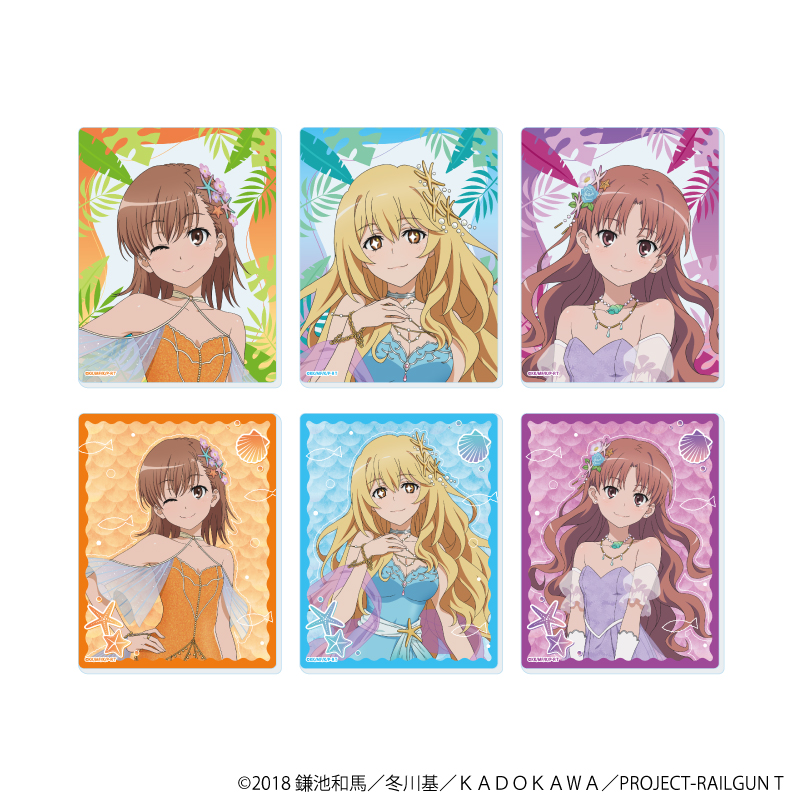 とある科学の超電磁砲Ｔ_アクリルカード04/マーメイドドレスver. コンプリートセット(全6種)(描き下ろしイラスト)【コンプリートセット／6個入り】
