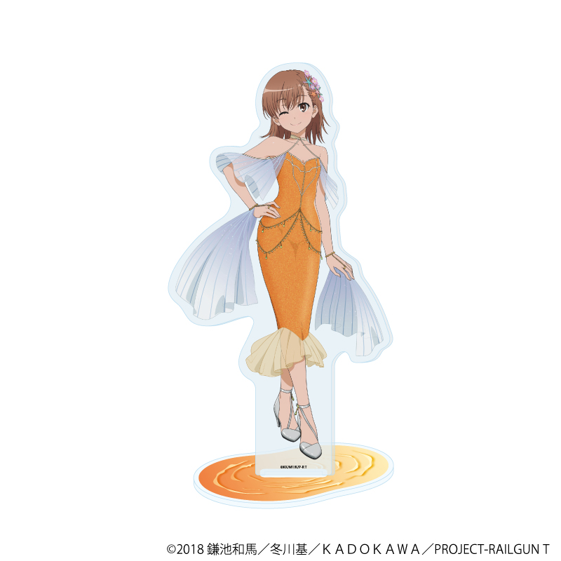 とある科学の超電磁砲Ｔ_アクリルスタンド13/御坂美琴 マーメイドドレスver.(描き下ろしイラスト)