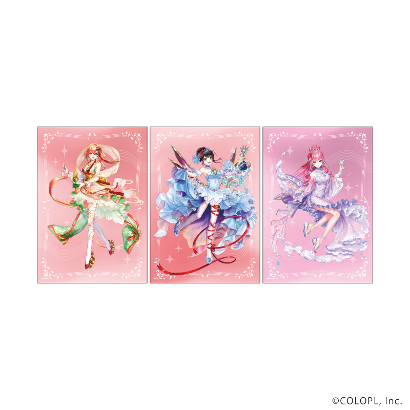 白猫プロジェクト_L版ブロマイド3枚セット09/リネア/クロカ/リーラン(公式イラスト)