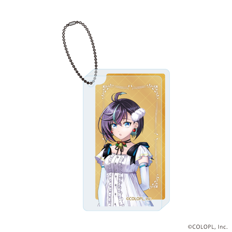 白猫プロジェクト_アクリルブロックキーホルダー04/クリスマスver. ルナ(描き下ろしイラスト)