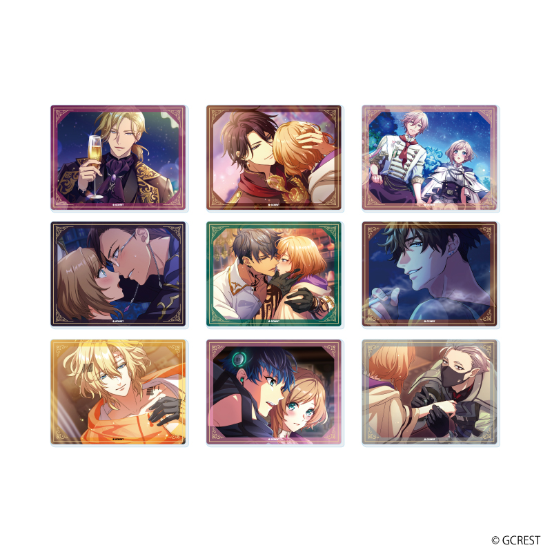夢職人と忘れじの黒い妖精_アクリルカード09/ガストロノミー&虹の彼方 コンプリートセット(全9種)(公式イラスト)【コンプリートセット/9個入り】