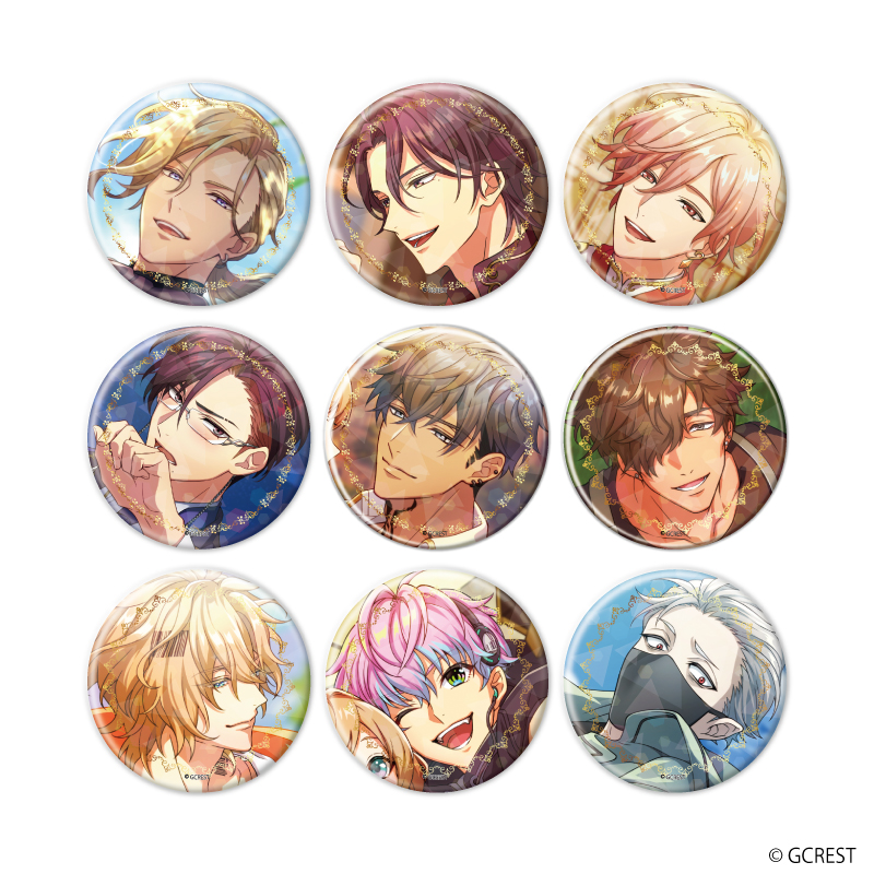 夢職人と忘れじの黒い妖精_(57mm)_ホログラム缶バッジ07/ガストロノミー&虹の彼方 コンプリートセット(全9種)(公式イラスト)【コンプリートセット/9個入り】