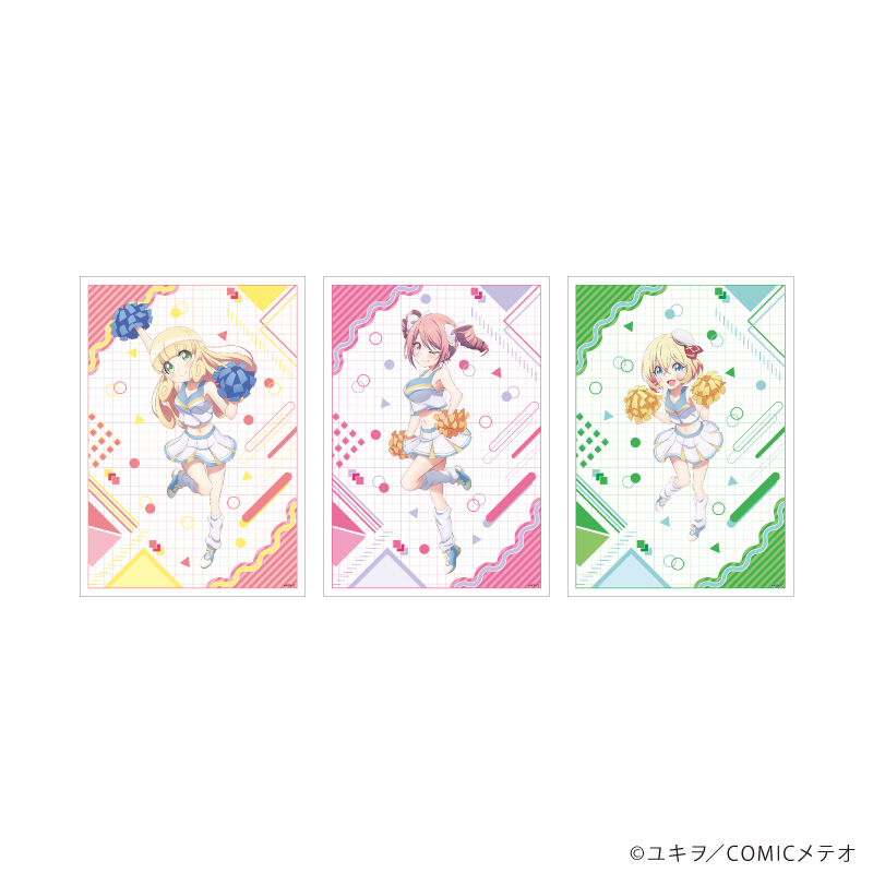 邪神ちゃんドロップキック_REPLICA GENGA 3枚セット02/チアガールver.B(描き下ろしイラスト)