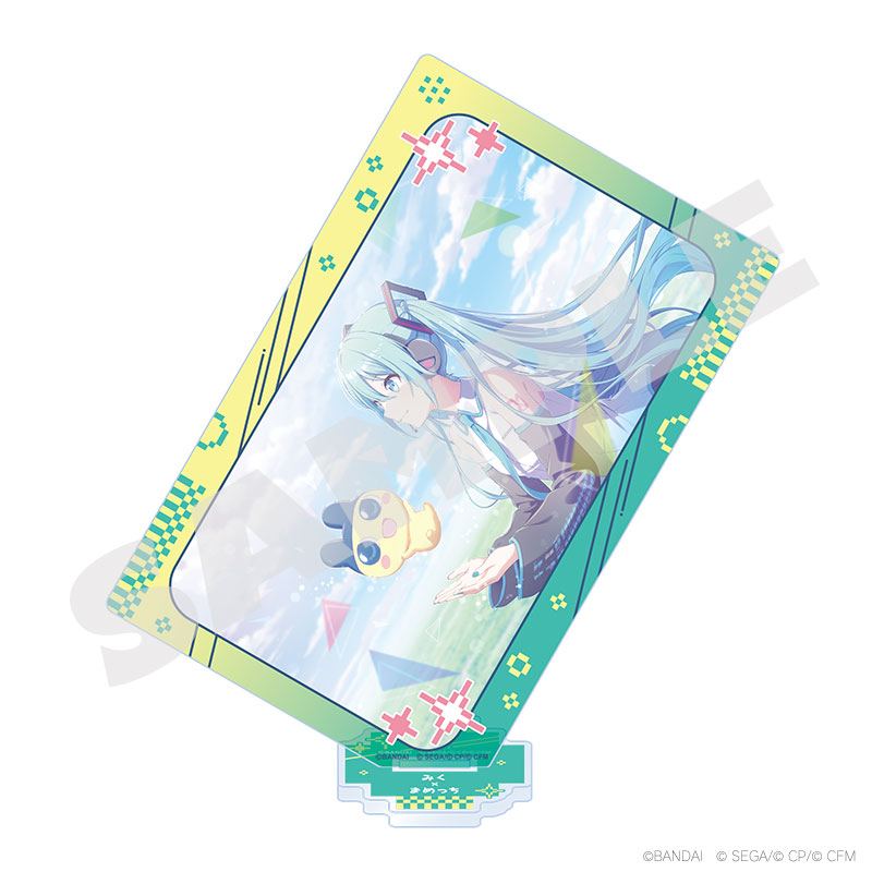 プロジェクトセカイ カラフルステージ! feat. 初音ミク×たまごっち_カード型アクリルスタンド 初音ミク×まめっち1