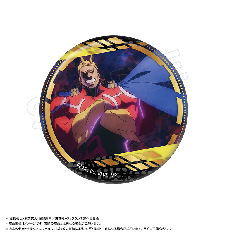 ヴィジランテ -僕のヒーローアカデミア ILLEGALS- _BIG箔押し缶バッジ F オールマイト